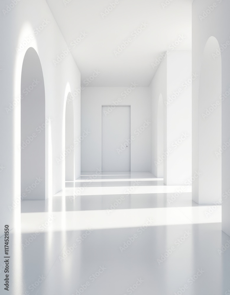 empty white room