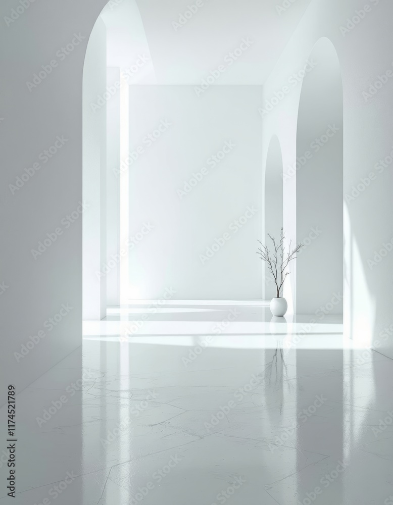 empty white room