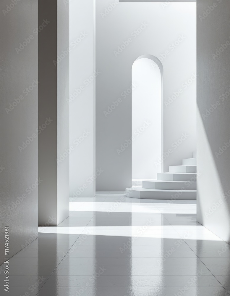 3d render of a corridor