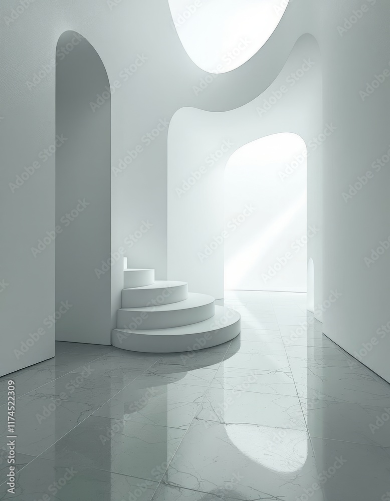 corridor with columns
