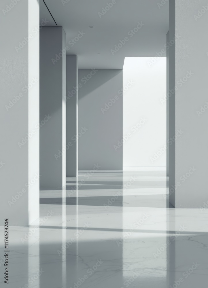 empty white room