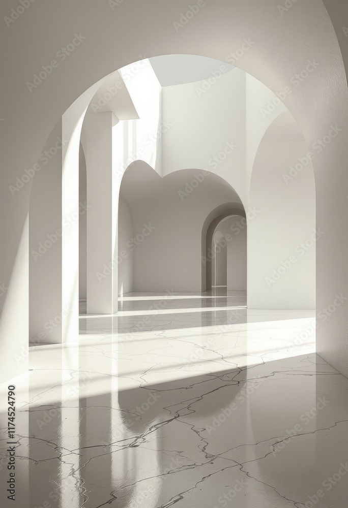 corridor with columns