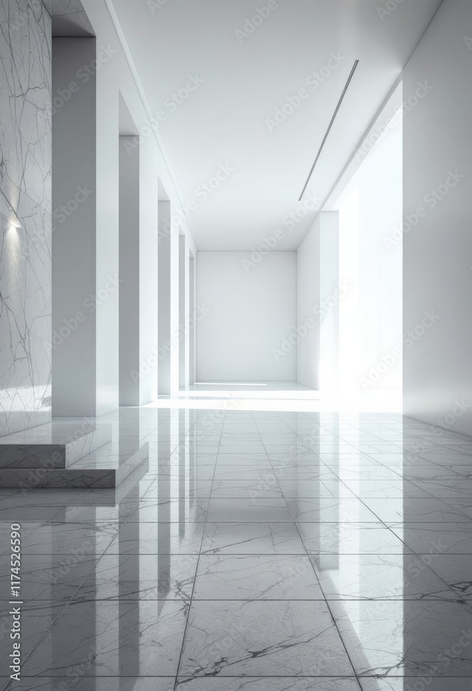 Fototapeta premium empty white room