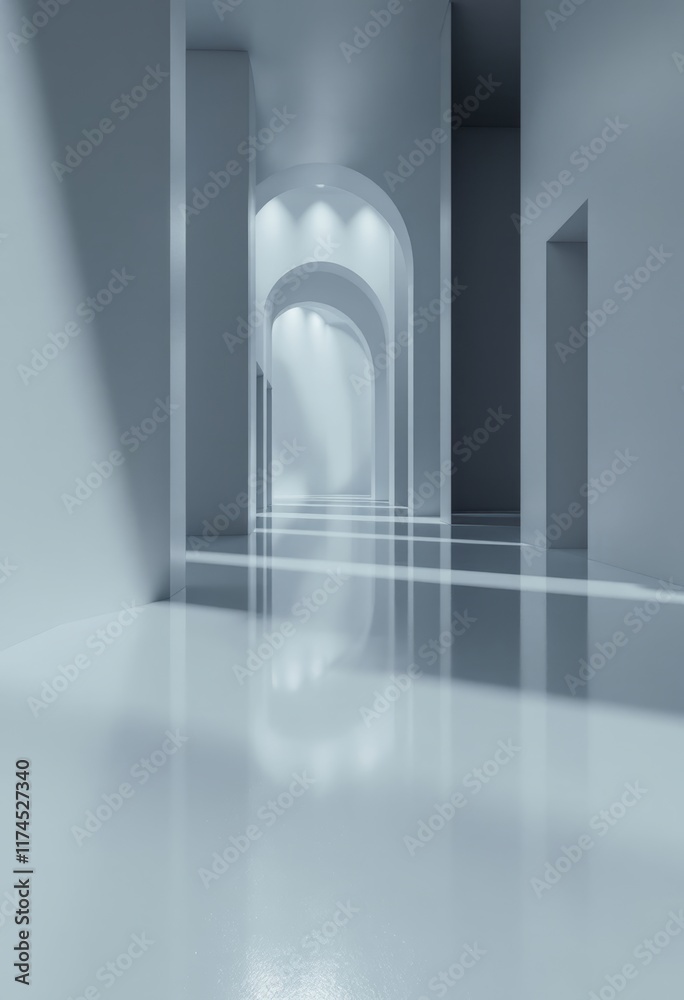 rendering of a corridor