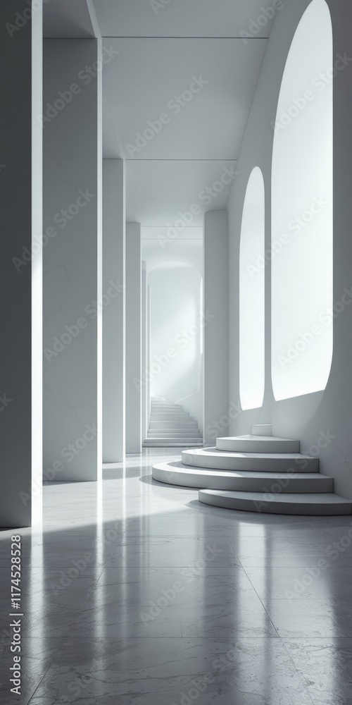 corridor with columns