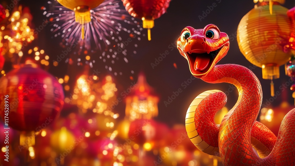 snake character happy chinese new year 2025 snake character happy chinese new year 2025