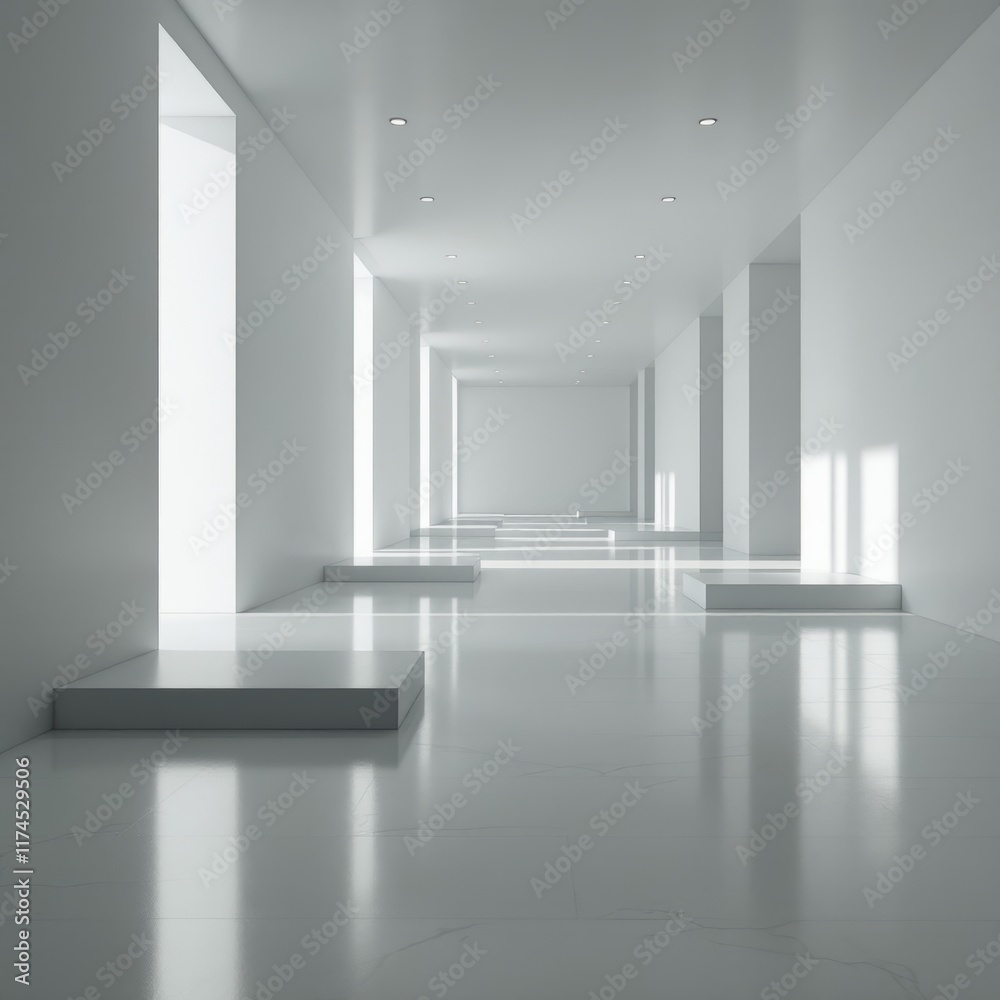 empty white room