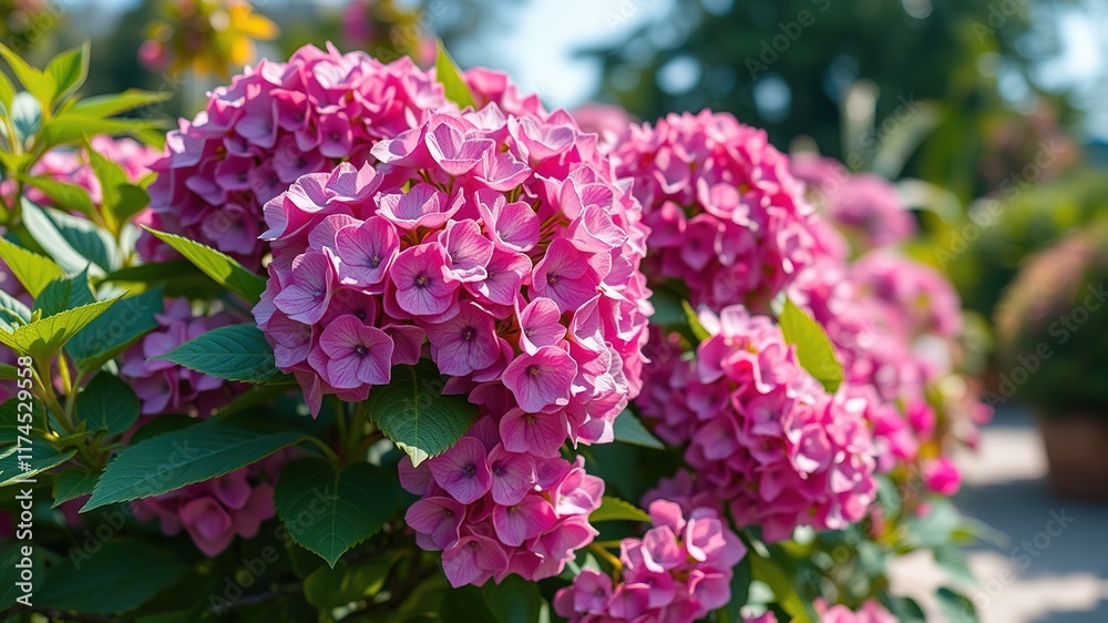 Hydrangea Paniculata Bush in Garden - Stunning Photorealistic AI Art Hydrangea Paniculata Bush in Garden - Stunning Photorealistic AI Art