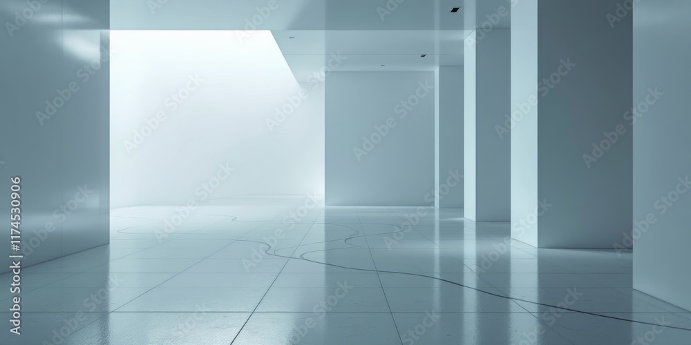 empty white room