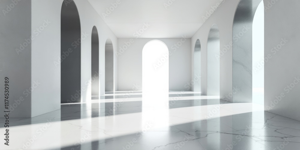 corridor with columns
