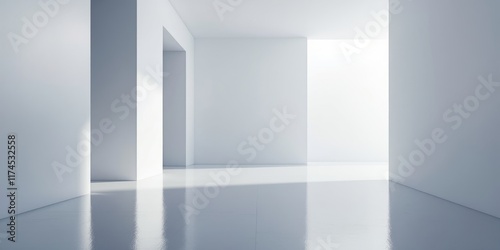 Wallpaper Mural empty white room Torontodigital.ca