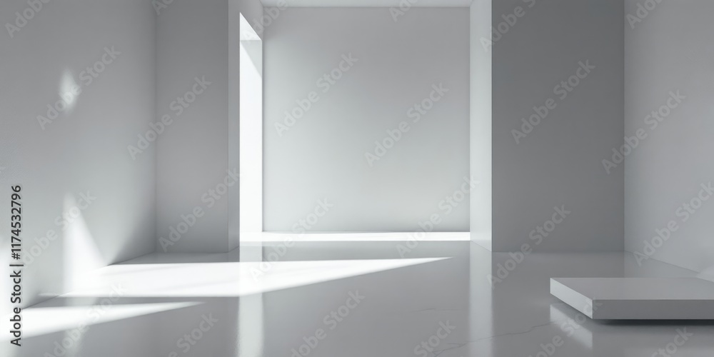 empty white room