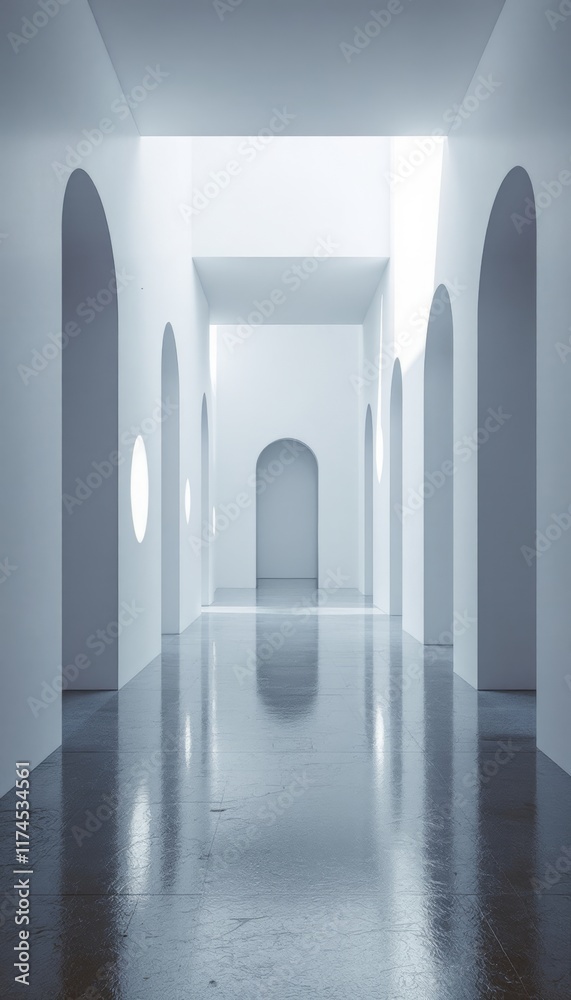 corridor with columns