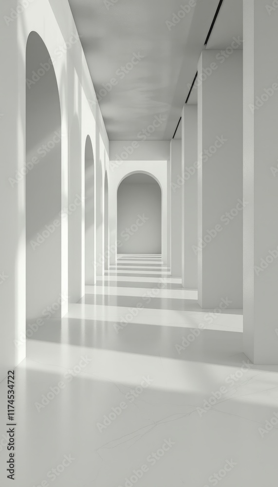 corridor with columns