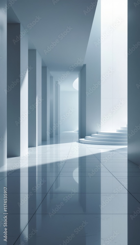 Fototapeta premium empty white room