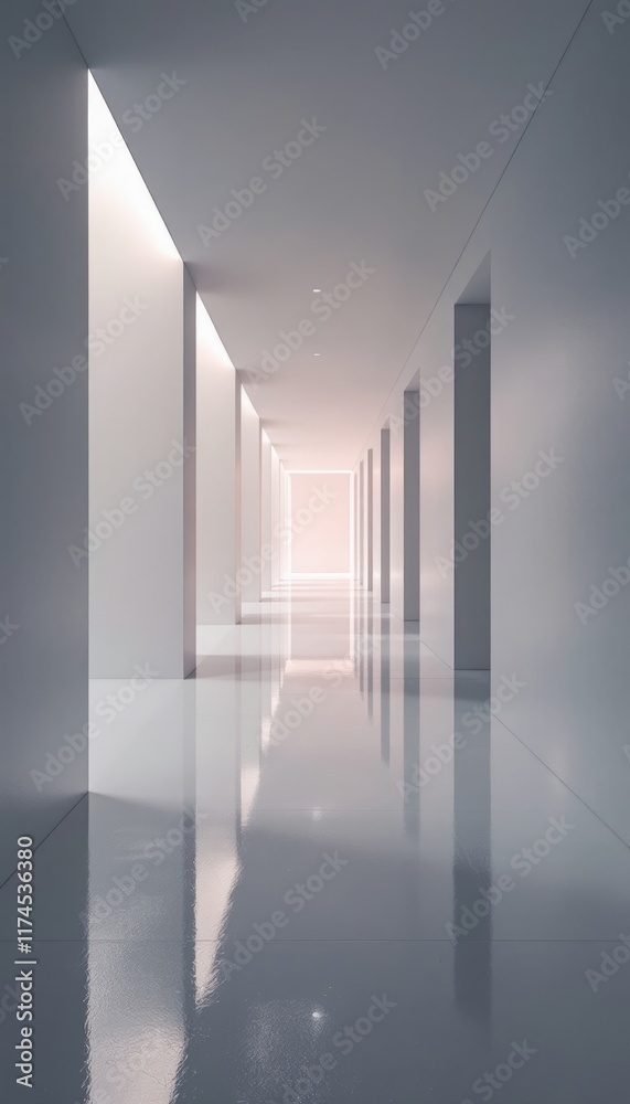 3d render of a corridor