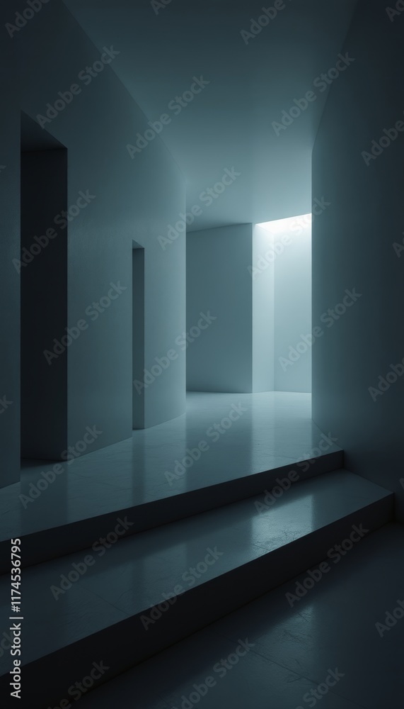 empty room with light
