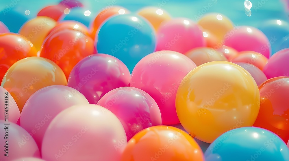 A inflatable balls on a soft background A inflatable balls on a soft background