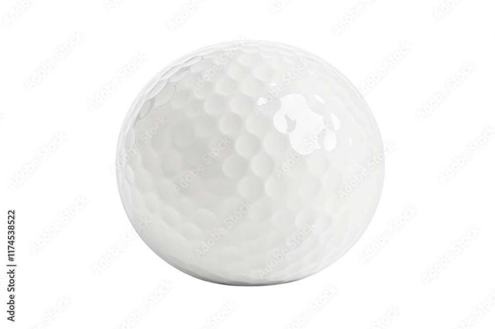 Close up view of a white golf ball showing dimples and texture perfect for sports recreation and Close up view of a white golf ball showing dimples and texture perfect for sports recreation and