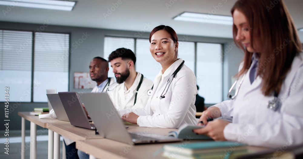 Obraz premium People Studying And Learning