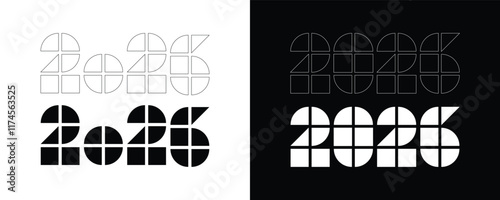 Geometric Typography for 2026 Logo Design