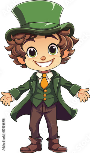 Boy Wear Green Suit