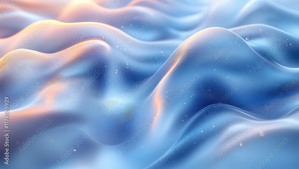Dynamic Abstract Wave Shape in Blue Gradient Fluid Background Digital Art Creative Design Dynamic Abstract Wave Shape in Blue Gradient Fluid Background Digital Art Creative Design