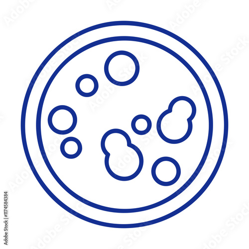 Petri Dish Icon. Medical Line Icon. Vector illustration