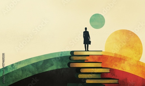 Professional growth inspirational digital art journey