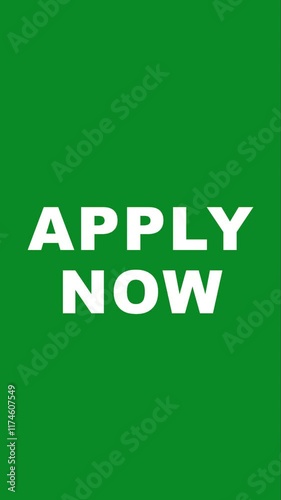 Apply now  text animation in vertical black 4K video, school apply, college apply,
