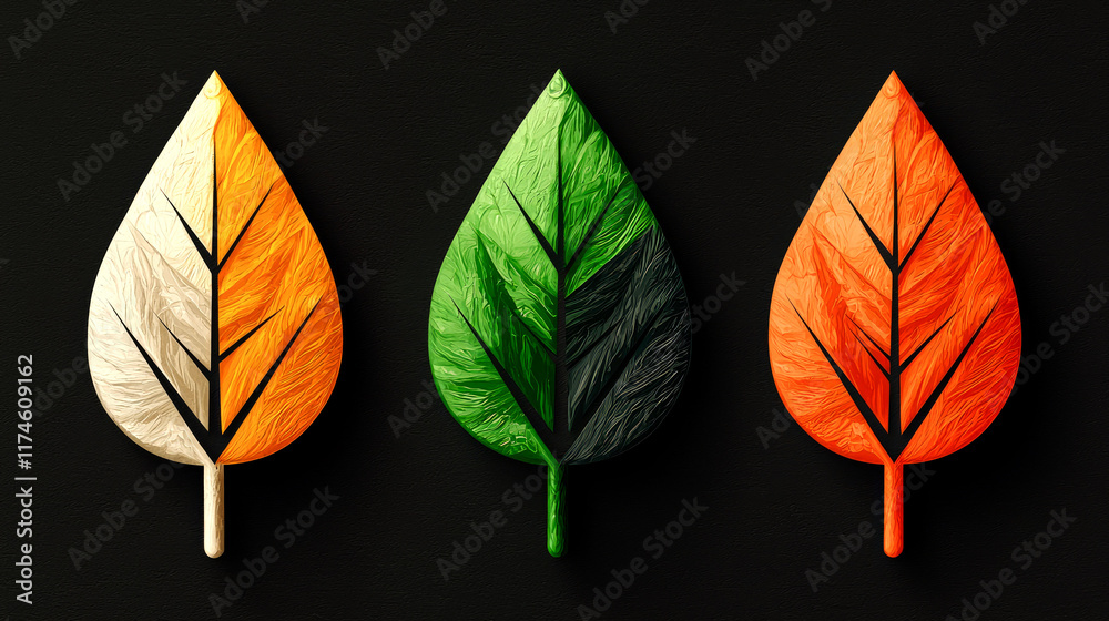 Fototapeta premium Autumn Leaves Design