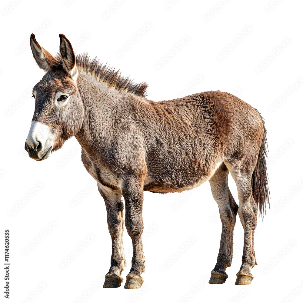 Fototapeta premium Grey Donkey Portrait