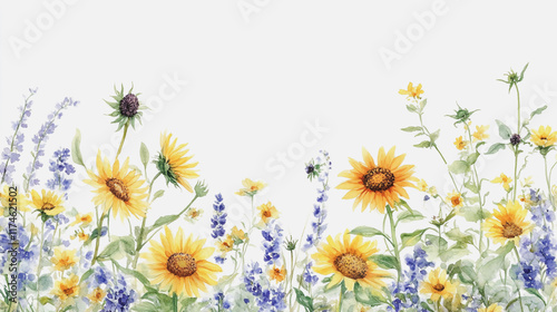 Elegant wedding invitation card background vector. Minimal hand painted watercolor botanical flowers texture template background. Design for wedding,vip cover, poster, rsvp moderncard, Valentine's Day