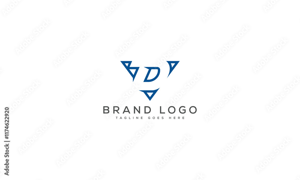 letter D logo design vector template design for brand. letter D logo design vector template design for brand.