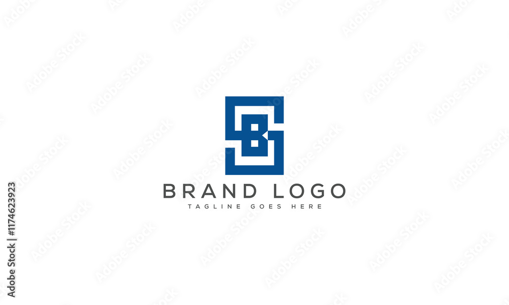 letter SB logo design vector template design for brand. letter SB logo design vector template design for brand.