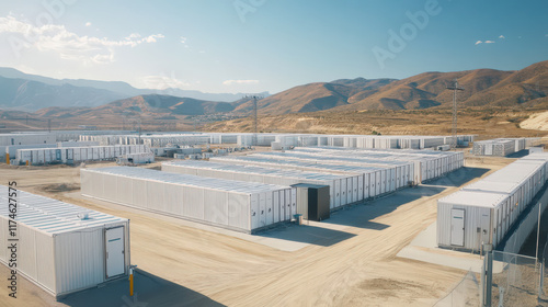 Renewable energy storage electric grid energy concept