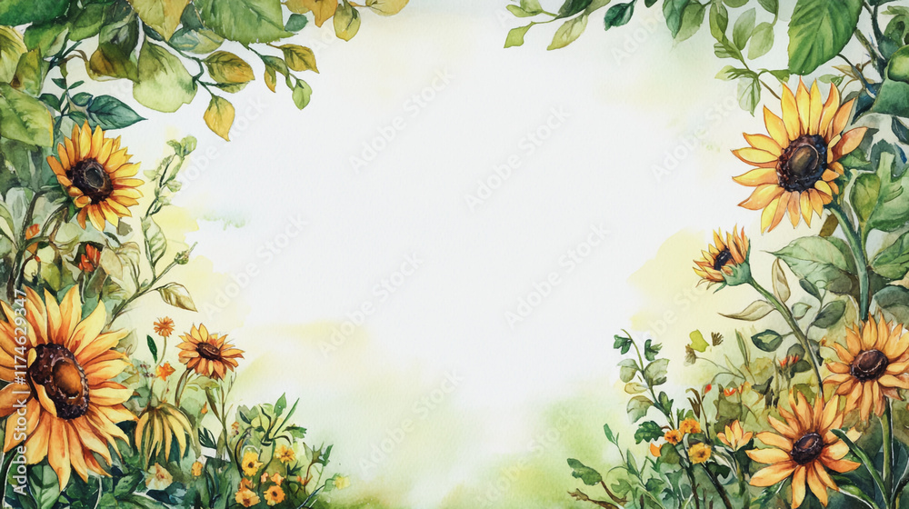 Naklejka premium Elegant wedding invitation card background vector. Minimal hand painted watercolor botanical flowers texture template background. Design for wedding,vip cover, poster, rsvp moderncard, Valentine's Day