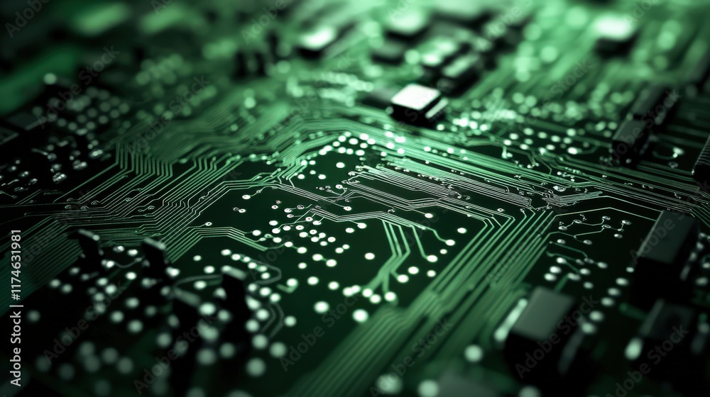 circuit board electronic technology green abstract circuit board electronic technology green abstract