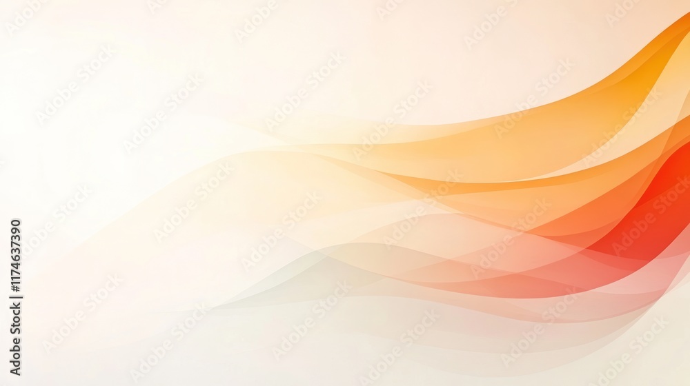 Fototapeta premium Vibrant Abstract Lines in Yellow and Red for Dynamic Graphic Background