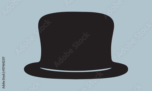 detective hat silhouette vector illustration  Silhouette Silhouette, Files for Cutting Cricut and Silhouette, Isolated on white background, Calligraphy t shirt svg 