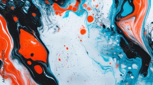 Blue watercolor texture with abstract painted grunge design