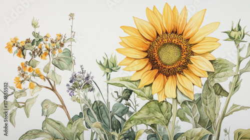 Wallpaper Mural Elegant wedding invitation card background vector. Minimal hand painted watercolor botanical flowers texture template background. Design for wedding, vip cover, poster, rsvp moderncard.Valentine's Day Torontodigital.ca