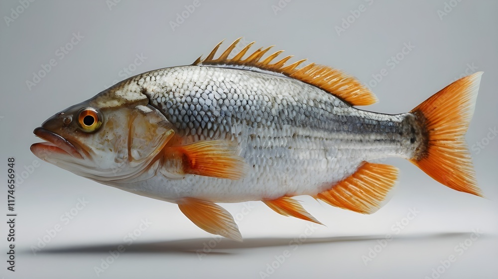 Fototapeta premium fish isolated on white background 
