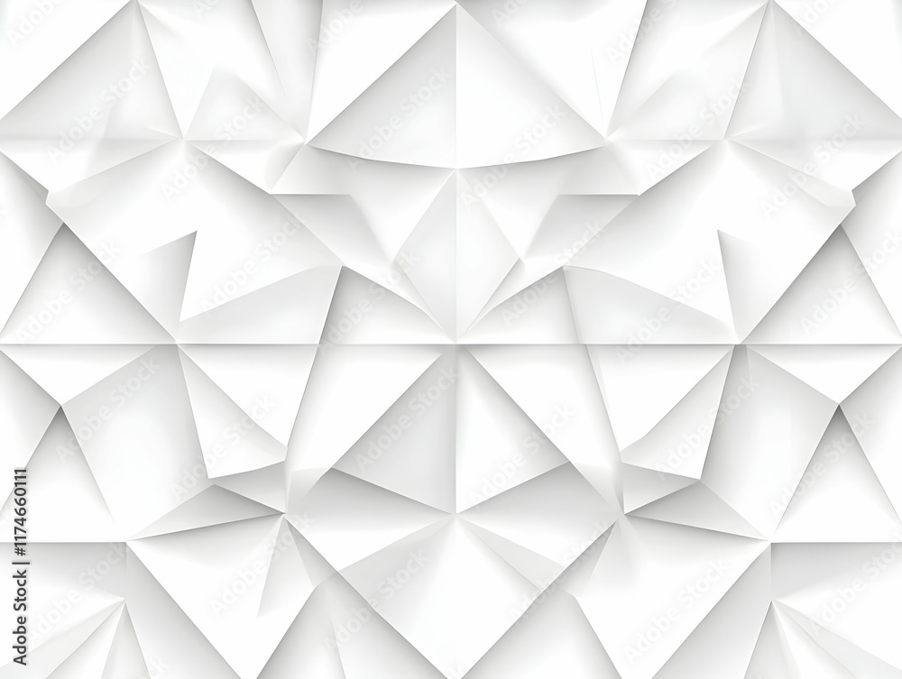 White 3D Abstract Geometric Background White 3D Abstract Geometric Background
