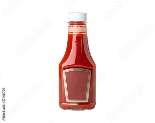 High-quality ketchup splash isolated on a white transparent background, perfect for food advertisements, recipe blogs, or condiment packaging designs with a professional cutout finish