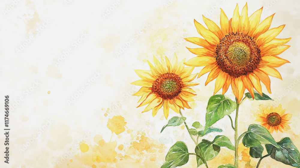 Obraz premium Elegant wedding invitation card background vector. Minimal hand painted watercolor botanical flowers texture template background. Design for wedding, vip cover, poster, rsvp moderncard.Valentine's Day