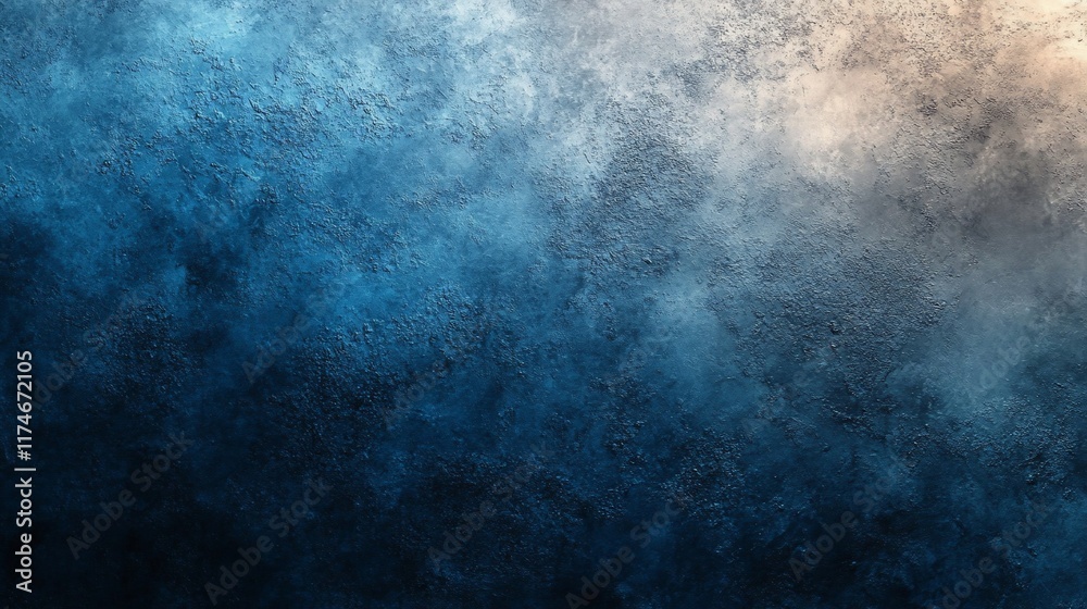 Fototapeta premium Abstract textured background with deep blue and light beige tones.