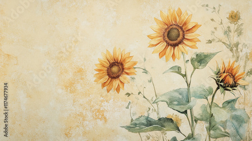 Elegant wedding invitation card background vector. Minimal hand painted watercolor botanical flowers texture template background. Design for wedding, vip cover, poster, rsvp moderncard.Valentine's Day