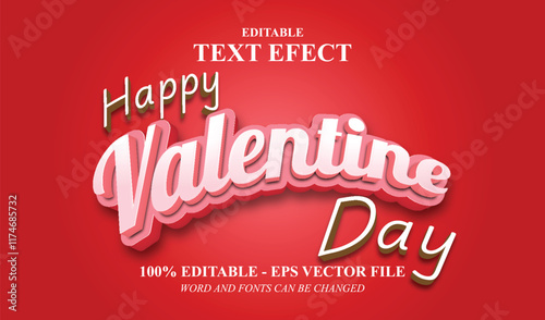 VALENTINE DAY EDITABLE TEXT EFFECT 3D free download