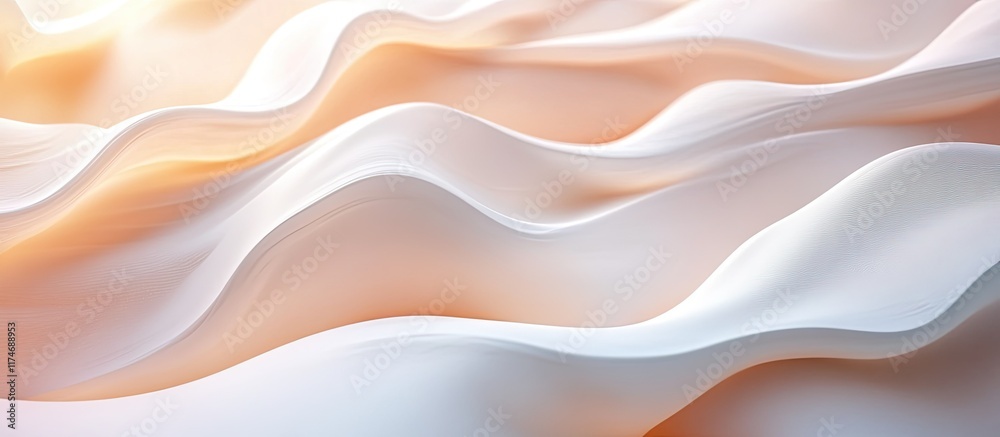 Abstract Peach and White Waves: A Serene Digital Art Piece Abstract Peach and White Waves: A Serene Digital Art Piece